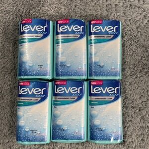 Lot 6 Vintage Original Lever 2000 Bar Soap 4 OZ Refreshingly Clean